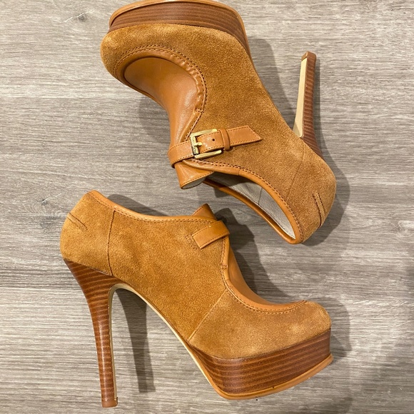 Michael Kors Brown Suede Pumps - Picture 1 of 4